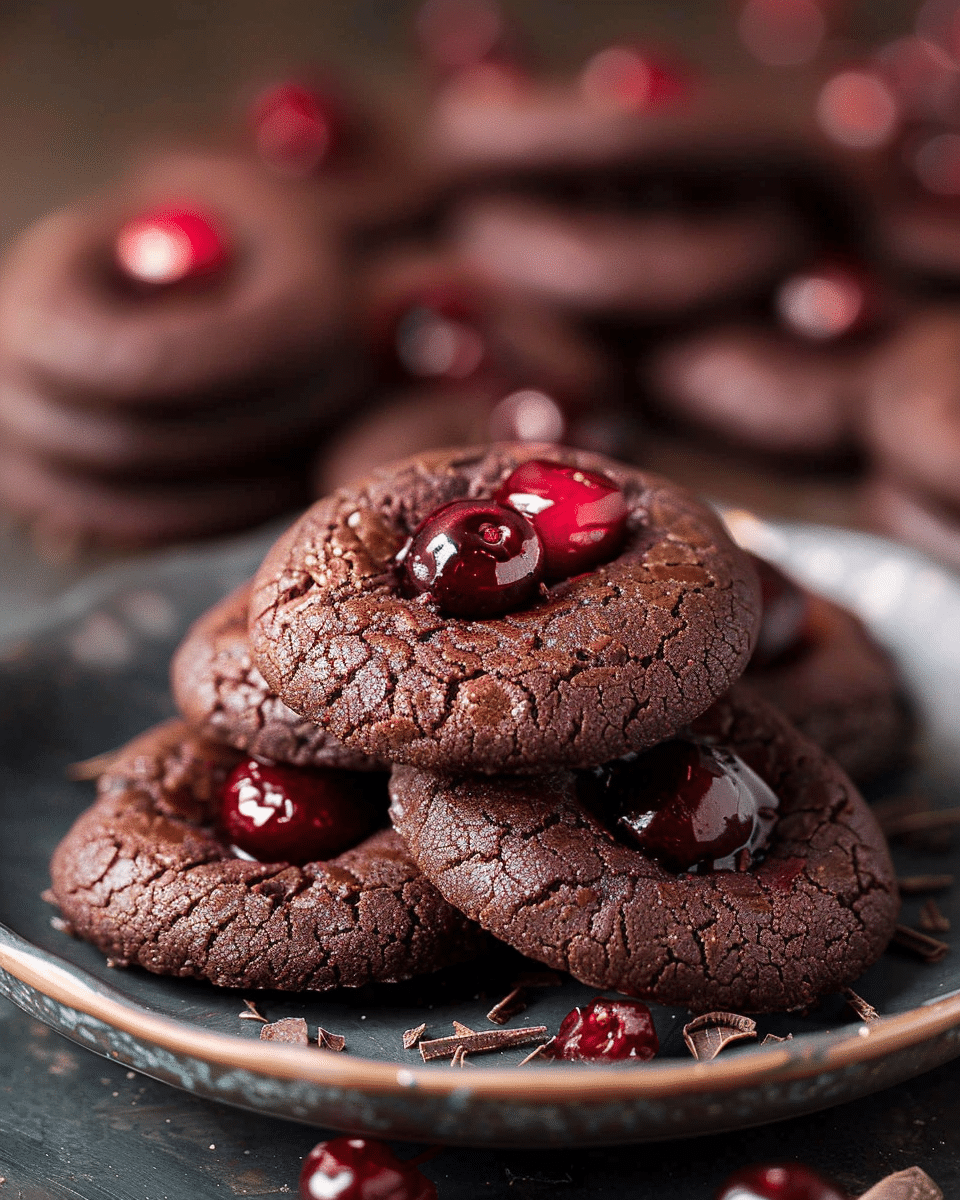Chocolate Cherry Cookies