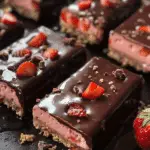 Chocolate Covered Strawberry Ice Cream Bars