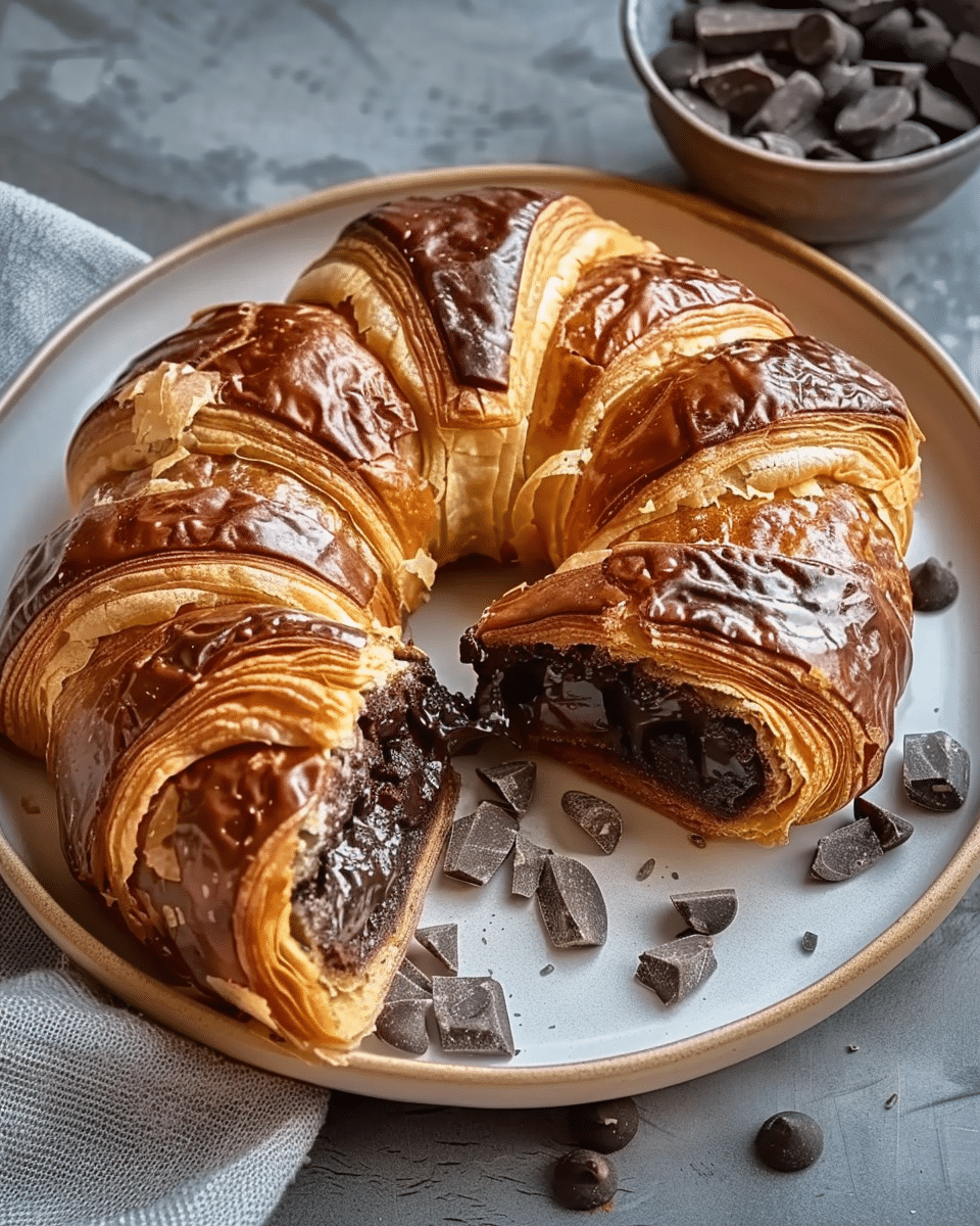 Chocolate Croissant Breakfast Bake that Everyone Loves!
