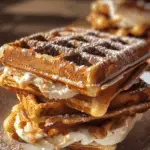 Churro Waffle Ice Cream Sandwiches