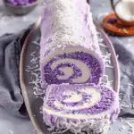 Coconut Purple Cake Roll