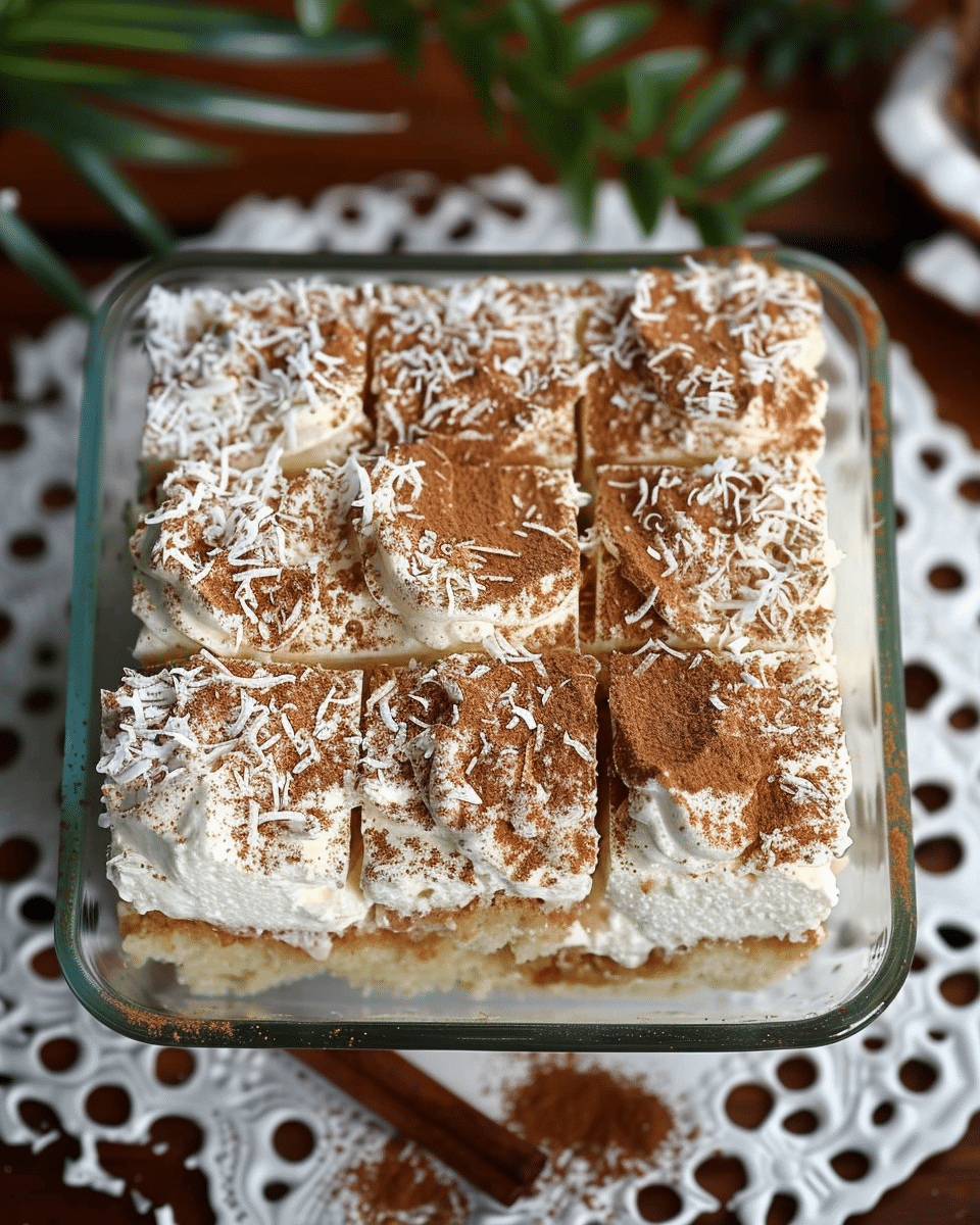 Coconut Rum (Coquito) Tiramisu