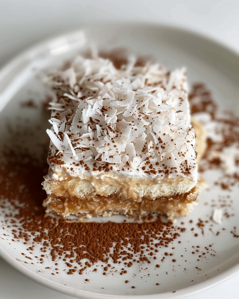 Coconut Rum (Coquito) Tiramisu