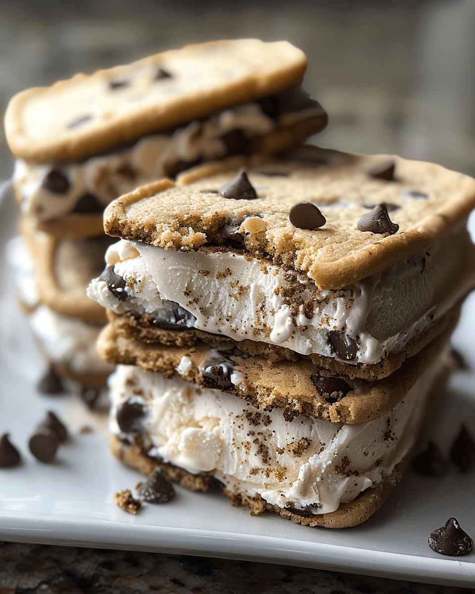 Cookie Dough Ice Cream Sandwiches