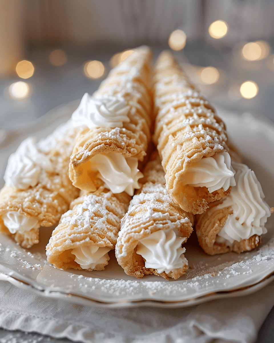 Cream Horn Cookies (Lady Locks)