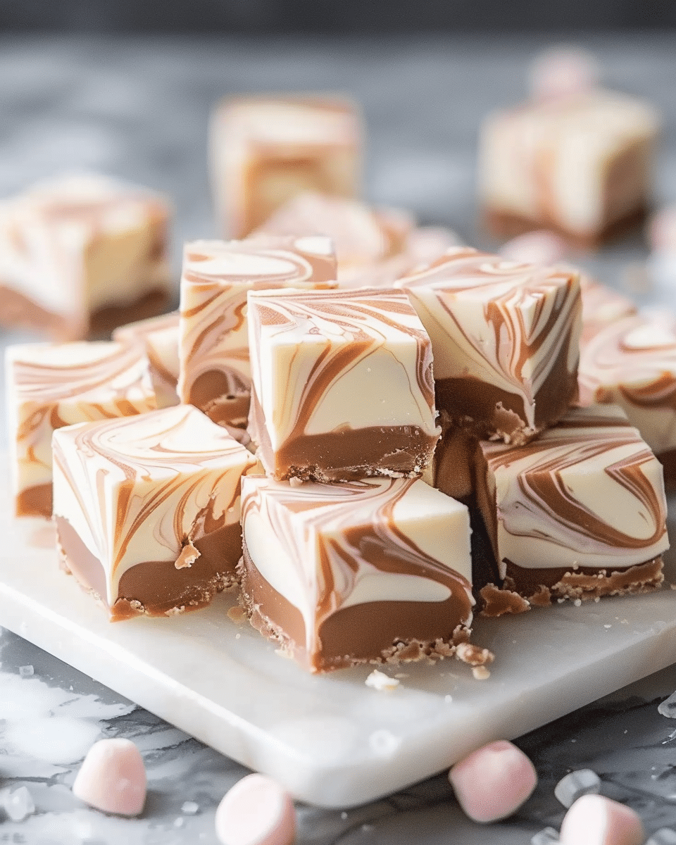 Creamy Marshmallow Swirl Fudge You Can’t Resist Making