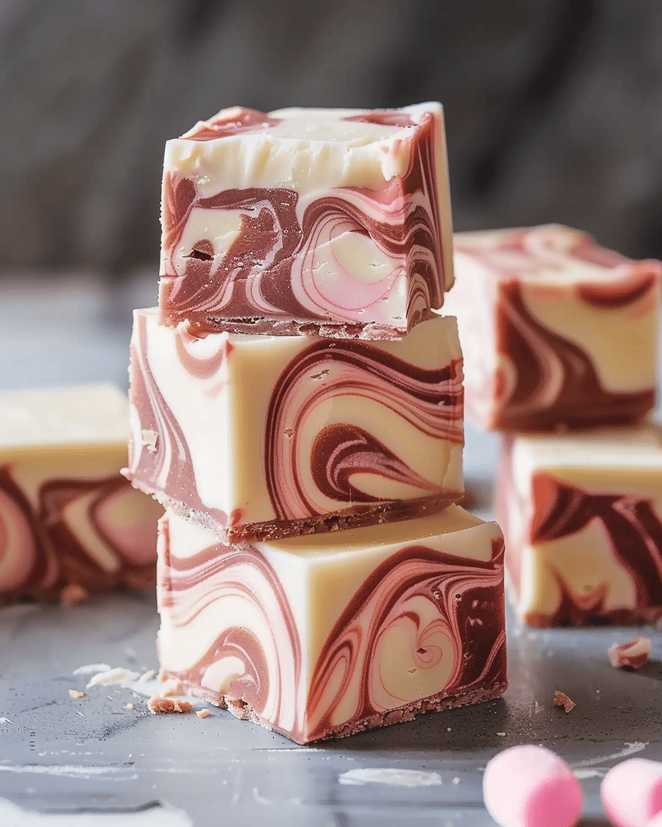 Creamy Marshmallow Swirl Fudge You Can’t Resist Making