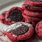 Crushed Oreo Red Velvet Cookies