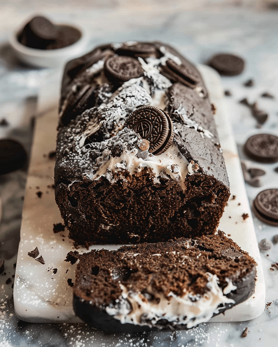 Easy Chocolate Oreo Bread (Cookies and Cream) Recipe