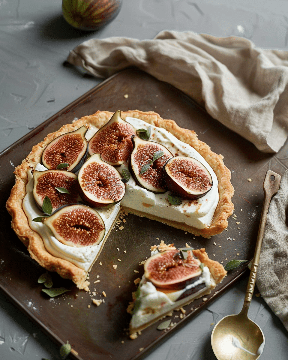 Elegant Fig and Ricotta Tart (Easy Puff Pastry Recipe)