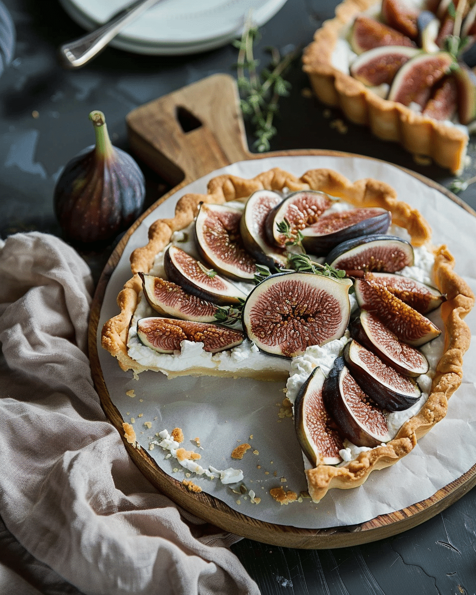 Elegant Fig and Ricotta Tart (Easy Puff Pastry Recipe)