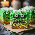 Frankenstein Rice Krispie Treats: A Fun & Spooky Halloween Party Snack Everyone Will Love