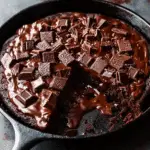 Gooey Chocolate Sheet Cake Skillet