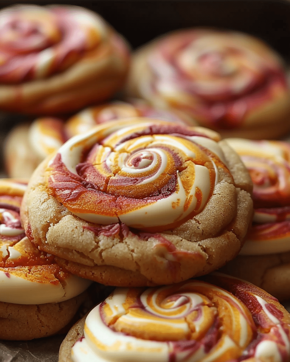 Gryffindor’s Fiery Swirl Butterbeer Cookies