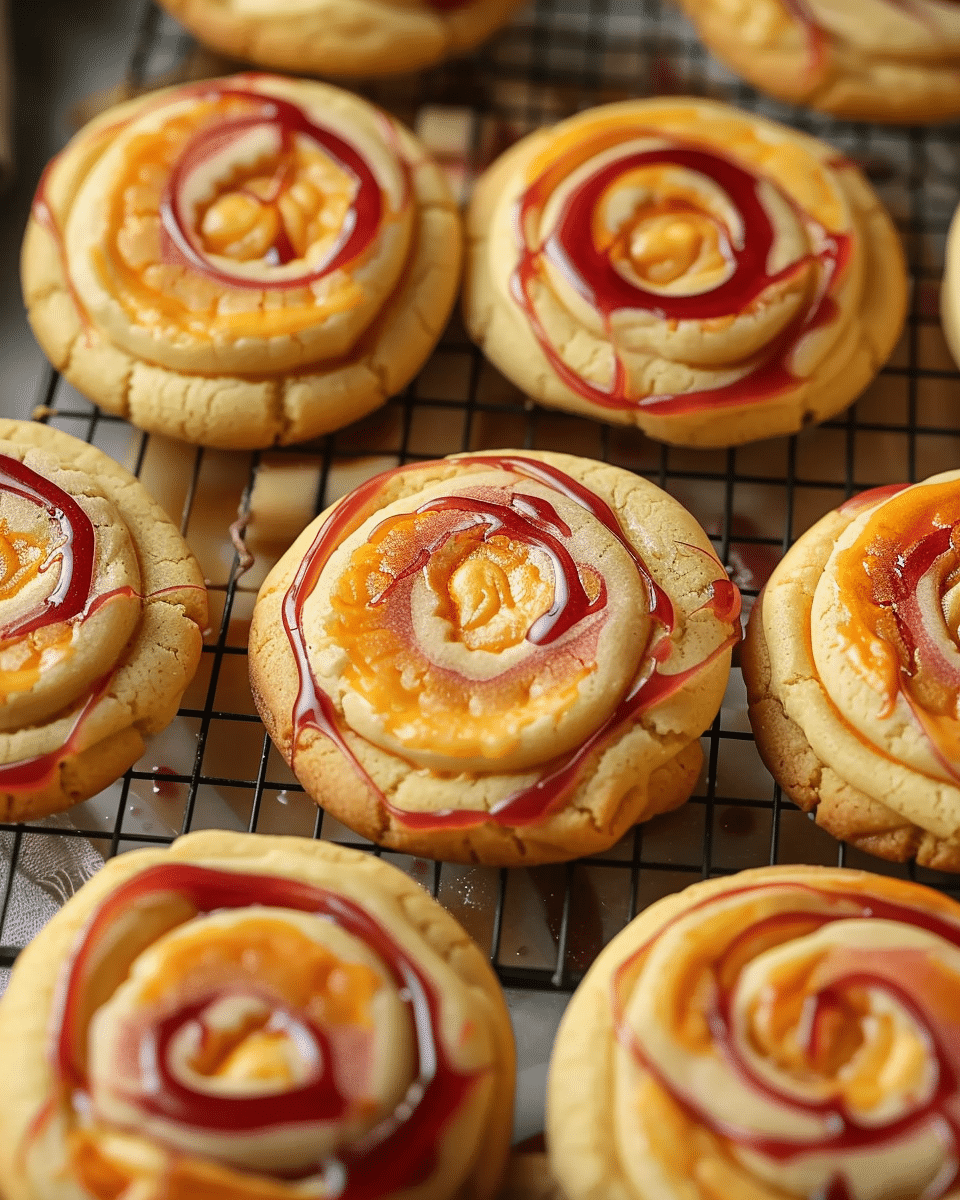 Gryffindor’s Fiery Swirl Butterbeer Cookies
