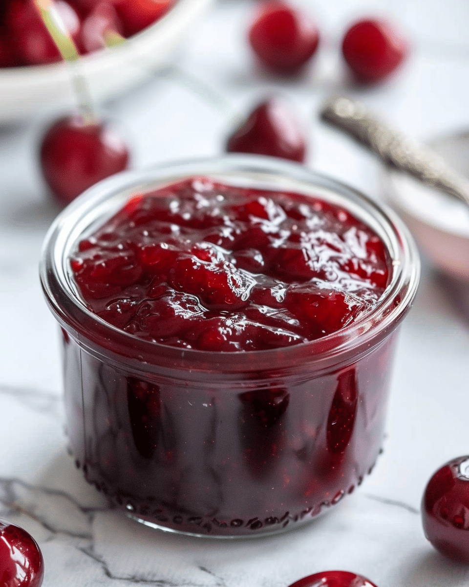 Homemade Cherry Amaretto Jam Recipe