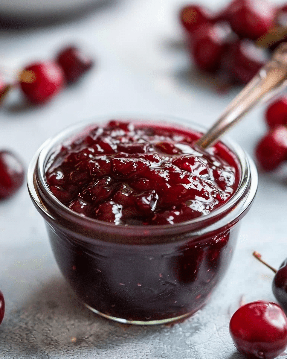 Homemade Cherry Amaretto Jam Recipe