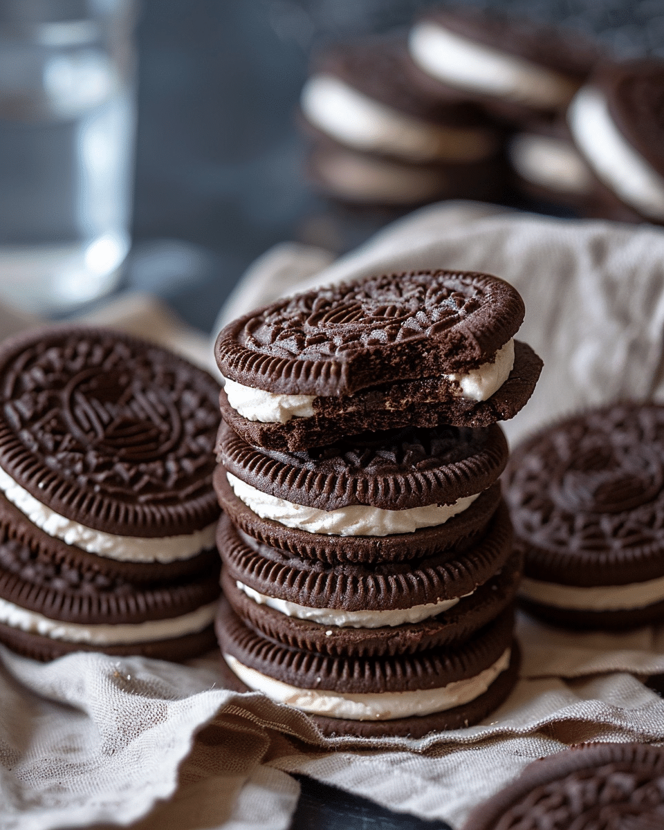 Homemade Oreos (Chocolate Sandwich Cookies)