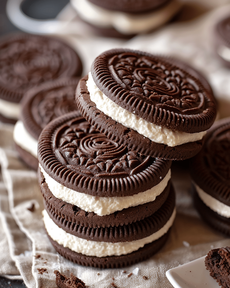Homemade Oreos (Chocolate Sandwich Cookies)
