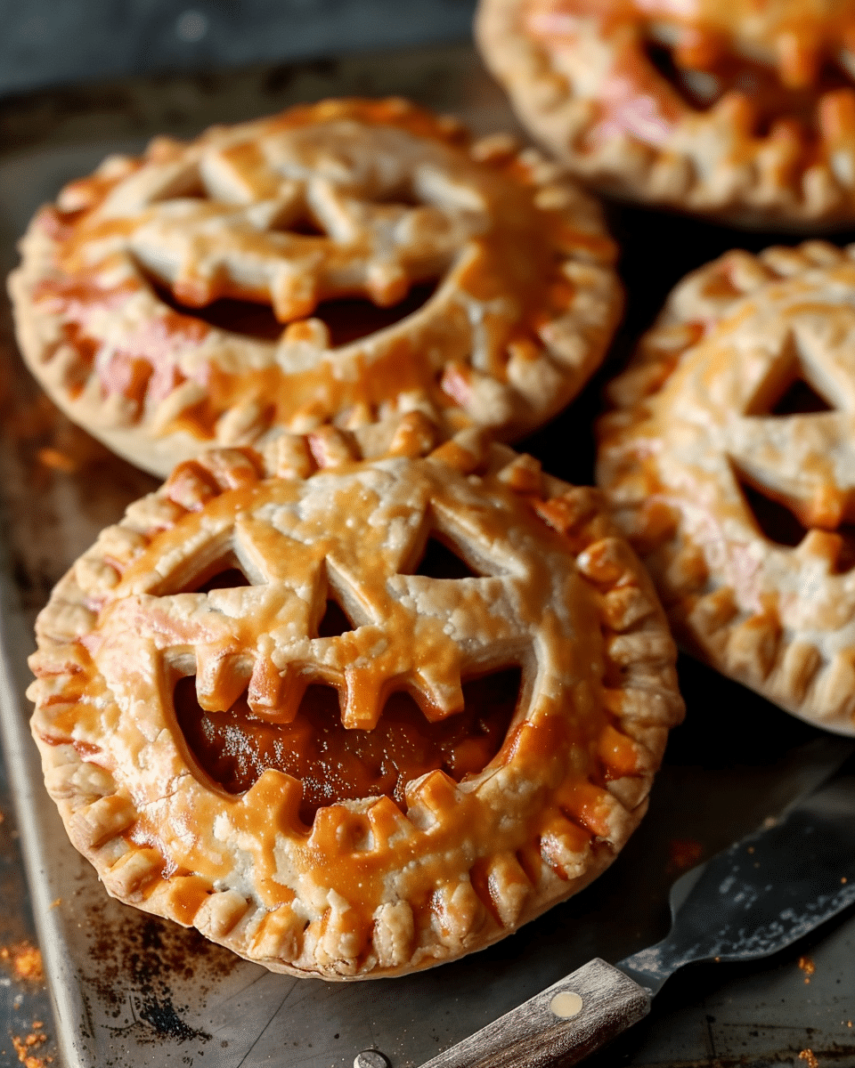 Spooky Good: Jack-O-Lantern Hand Pies for Your Gothic Halloween Feast