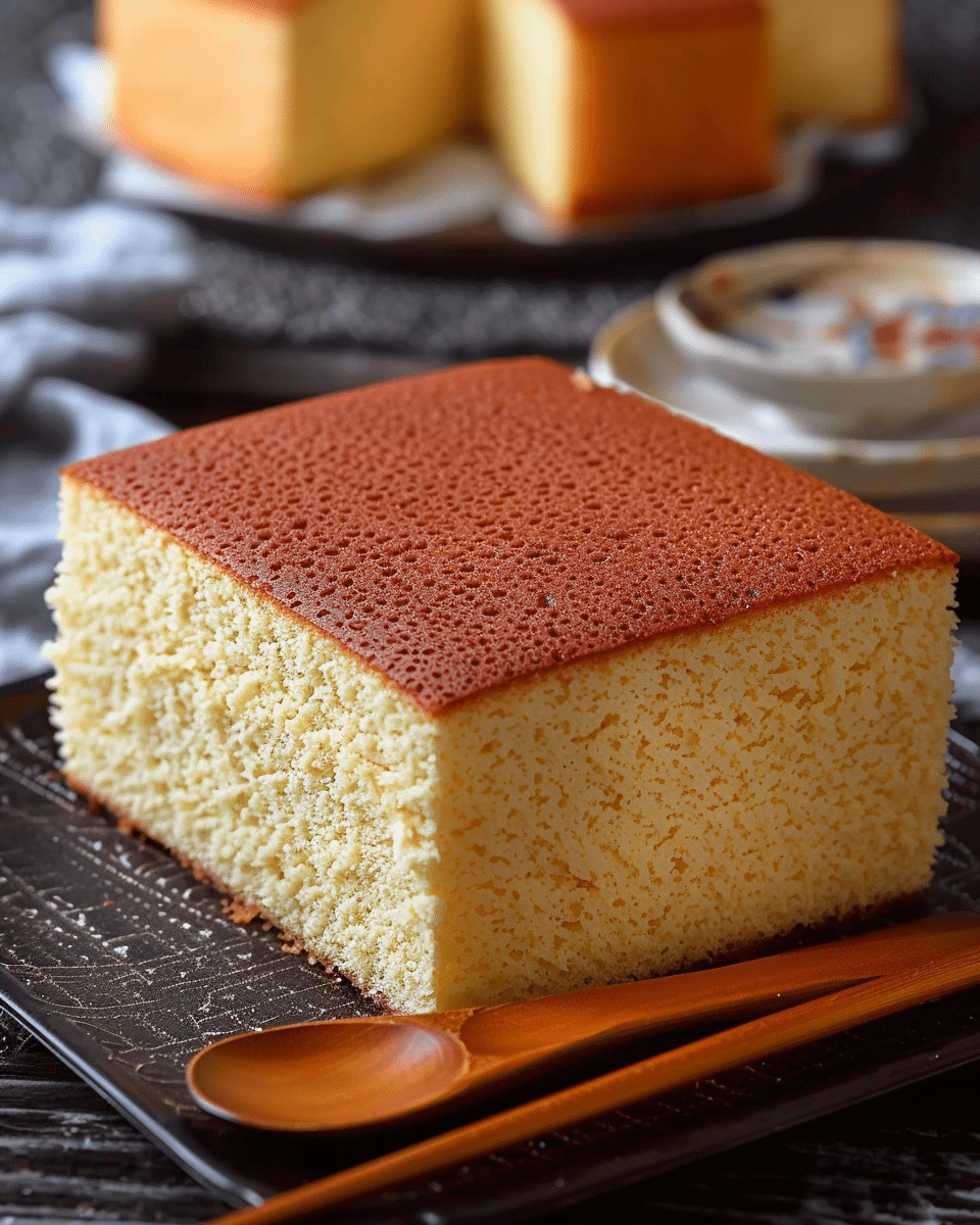 Japanese Castella Cake (Kasutera)