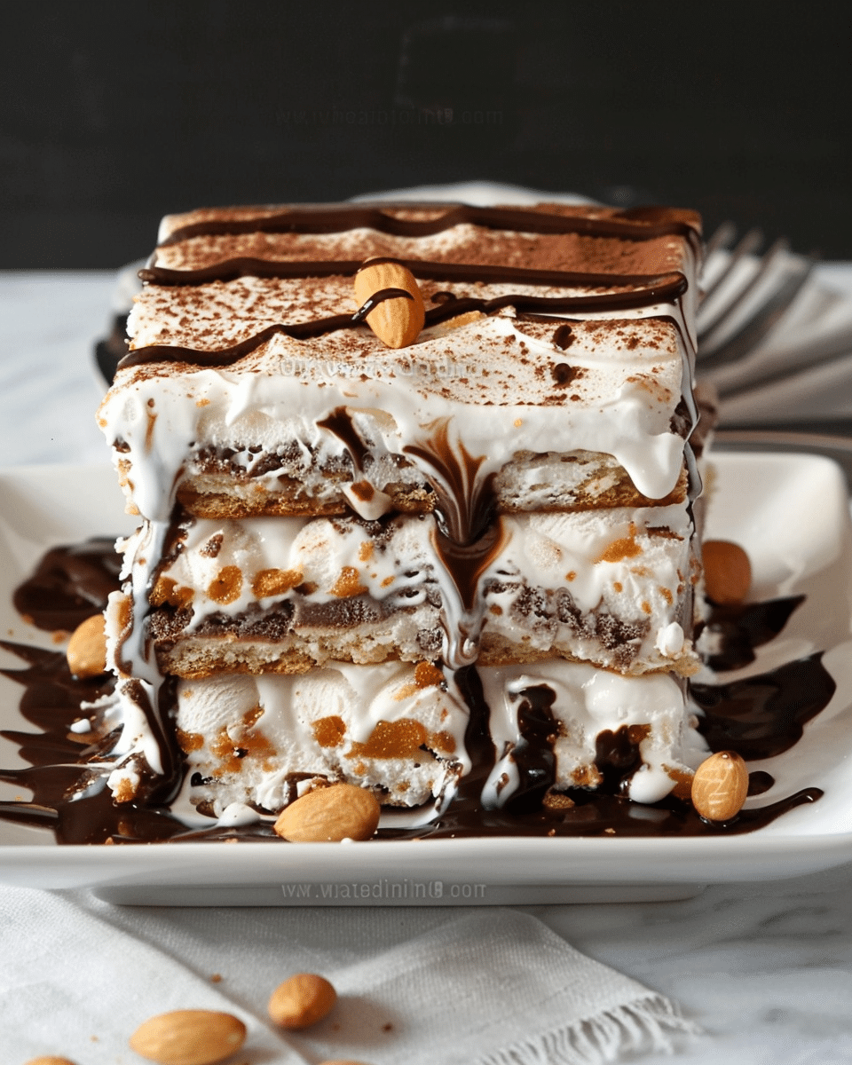 Lazy Ice Cream Sandwich Cake