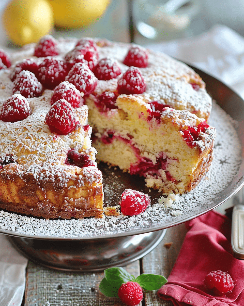 Lemon-Raspberry Coffee Cake