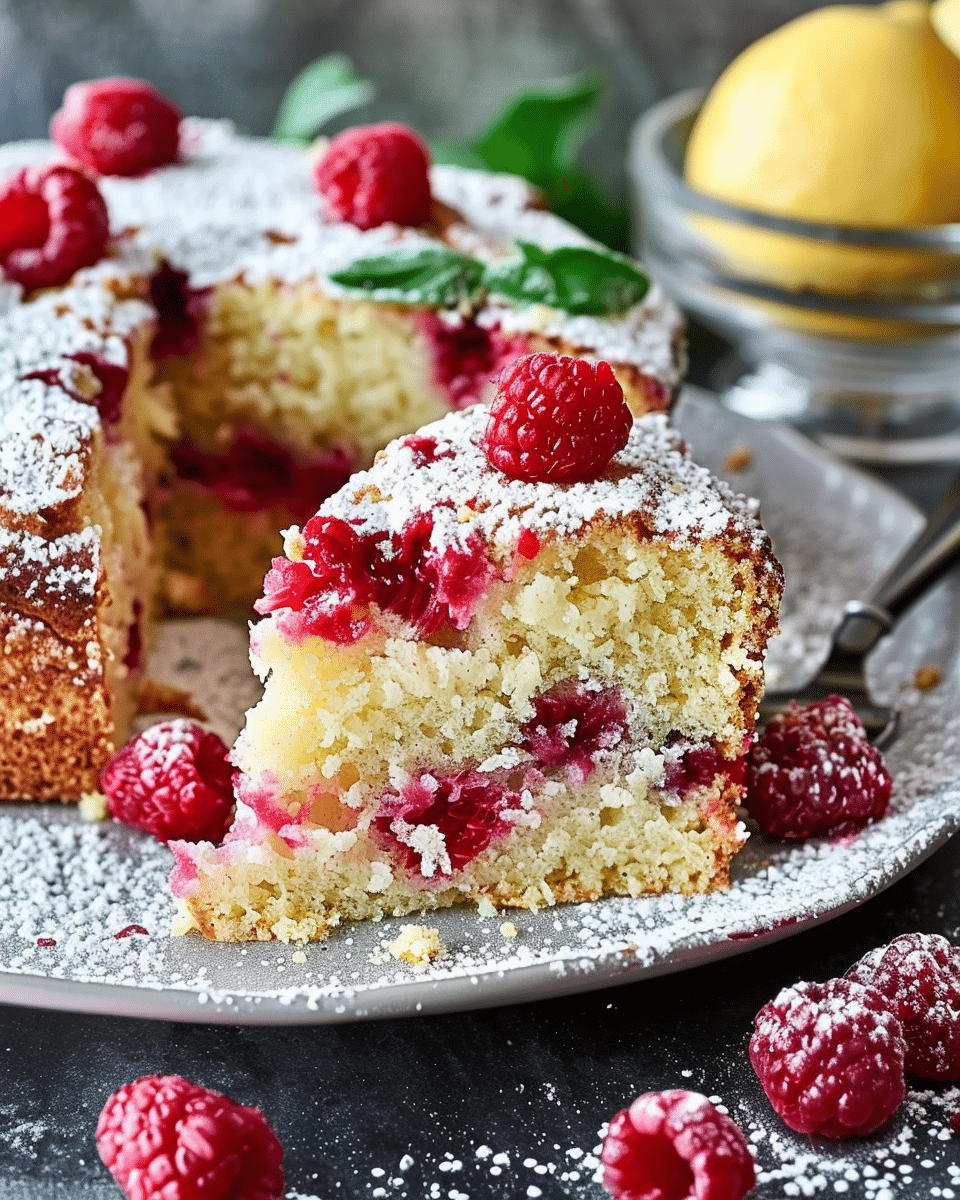 Lemon-Raspberry Coffee Cake