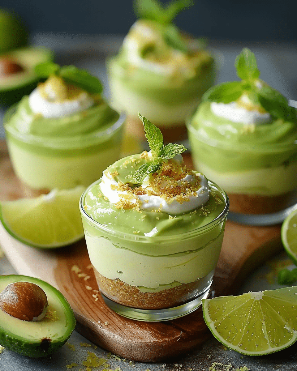 Lime Avocado Pudding Cups Recipe