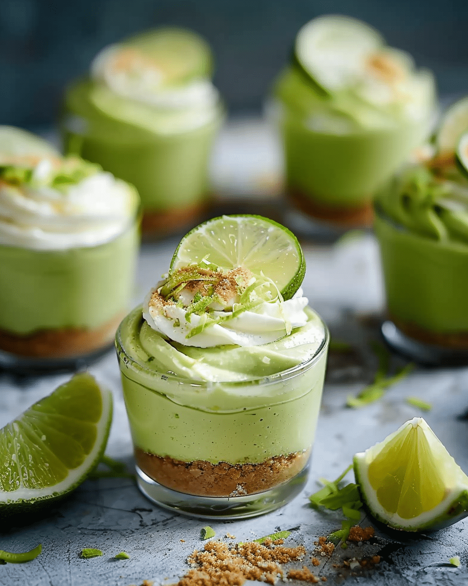 Lime Avocado Pudding Cups Recipe