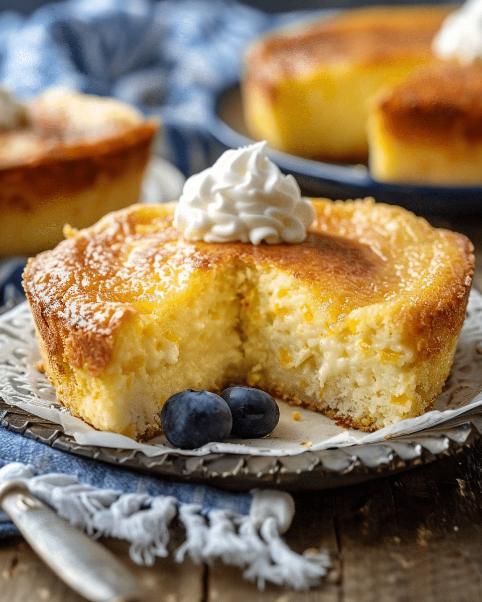 Magic Custard Corn Cake