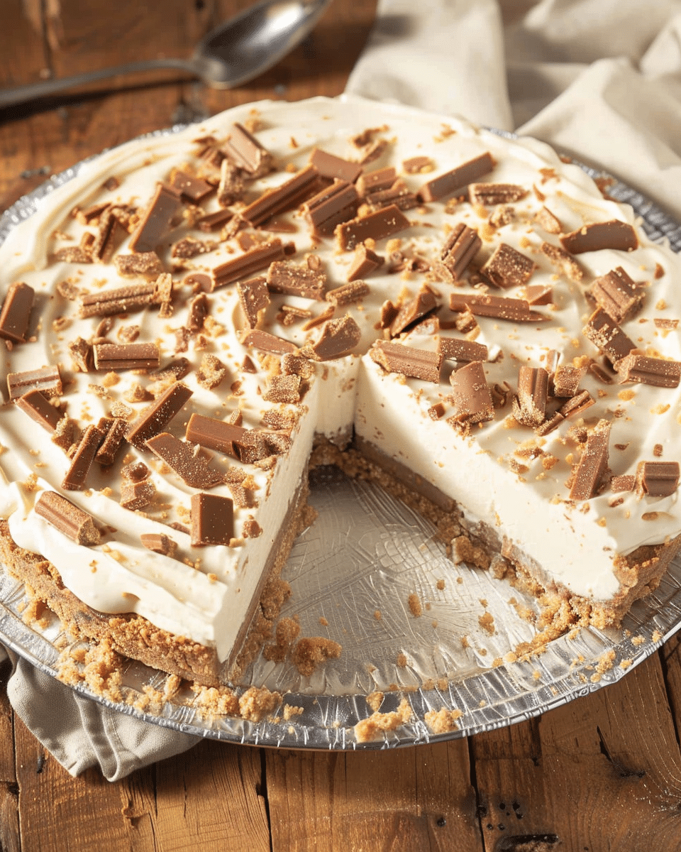 No-Bake Toffee Cheesecake Pie