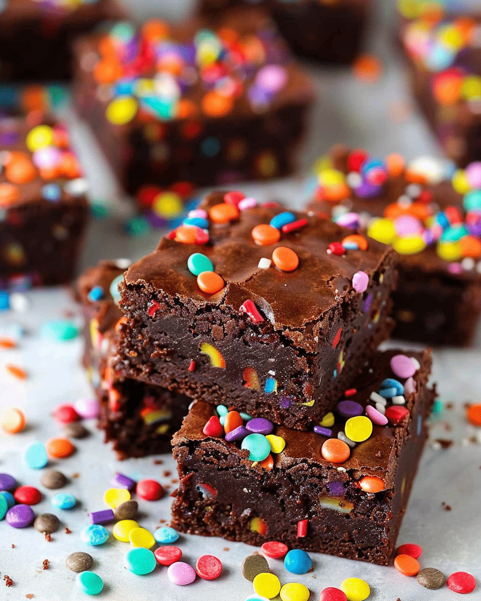No-Bake Vegan Cosmic Brownies