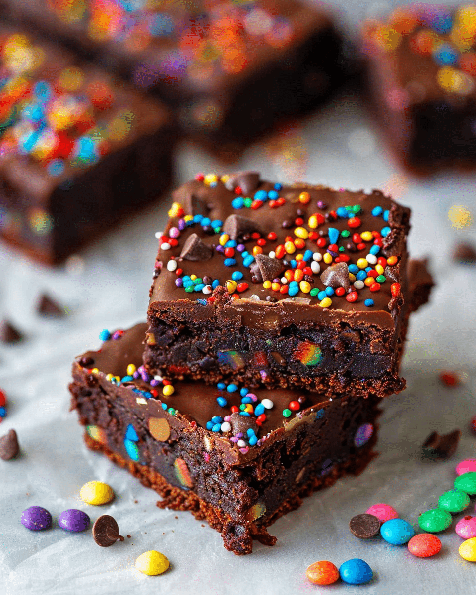 No-Bake Vegan Cosmic Brownies
