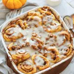 Pumpkin Cinnamon Roll Casserole