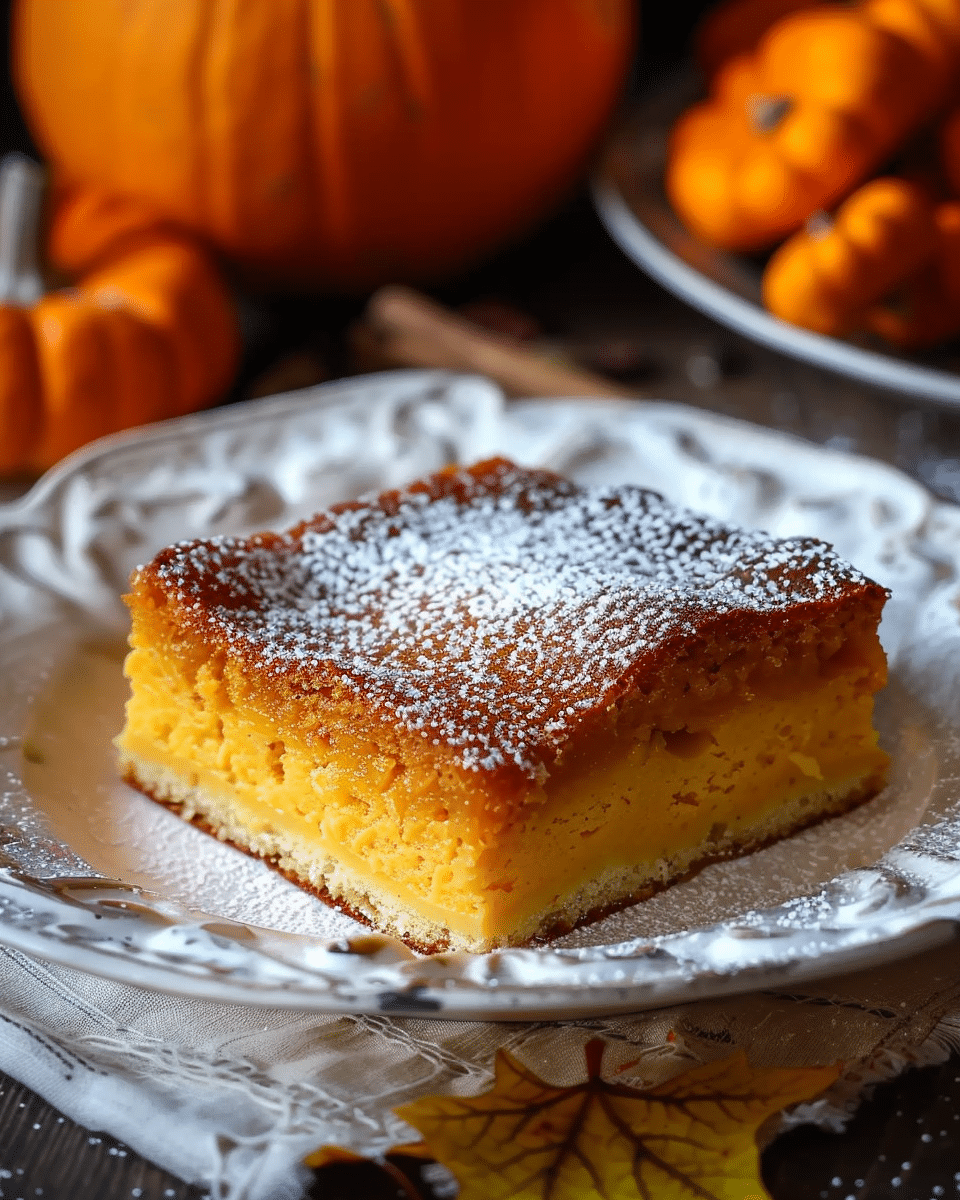 Pumpkin Magic Custard Cake
