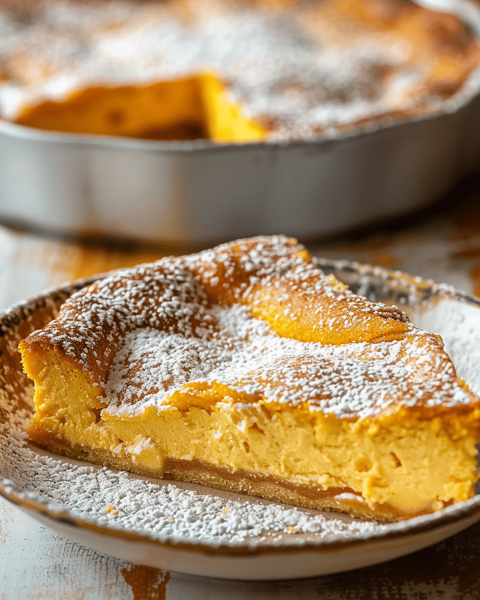 Pumpkin Magic Custard Cake