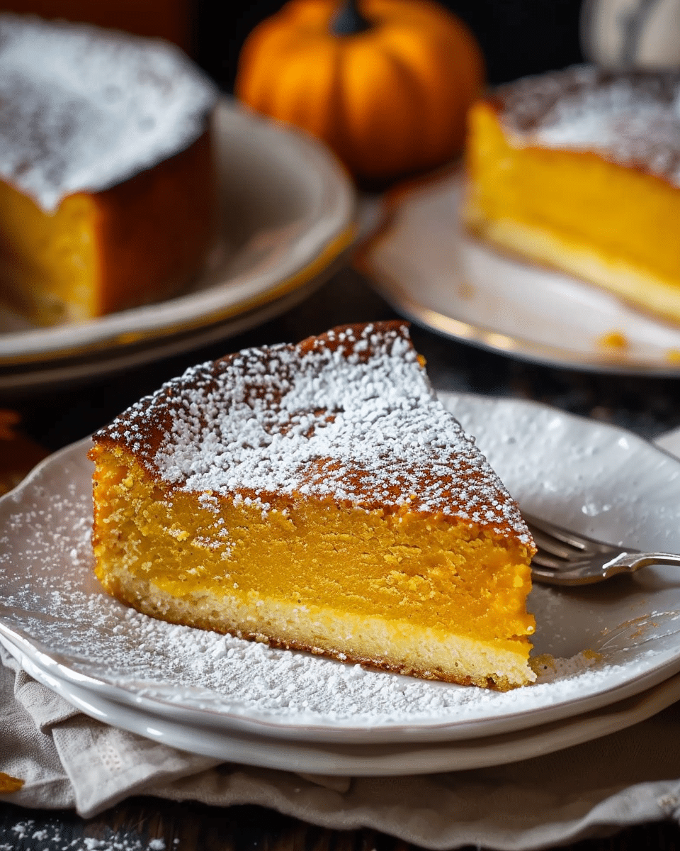 Pumpkin Magic Custard Cake