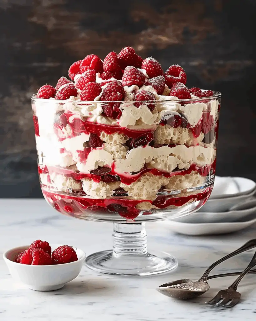 Raspberry Trifle | ChocolateCoveredAmy