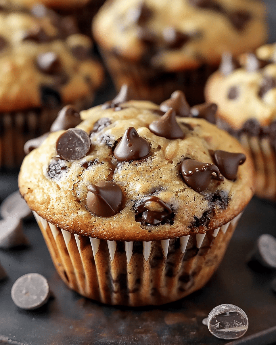 Skinny Banana Chocolate Chip Muffins Recipe