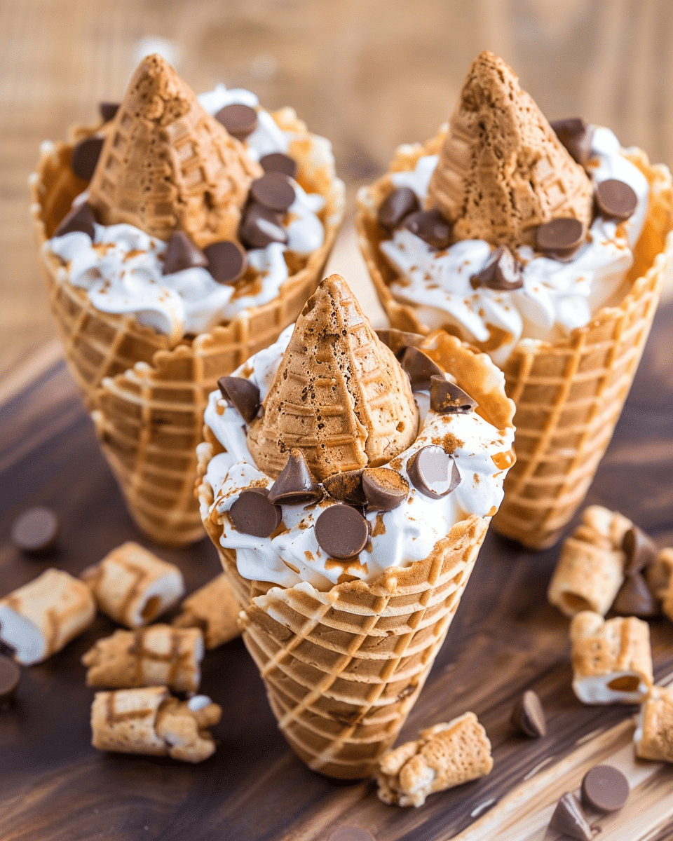 S'mores Campfire Cones