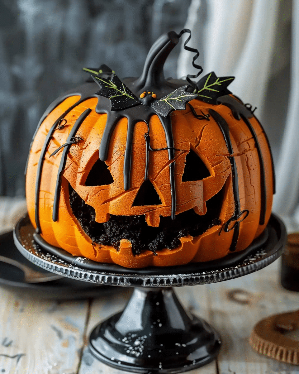 Spooktacular Halloween Pumpkin Cake: A Frighteningly Delicious Fall Baking Treat