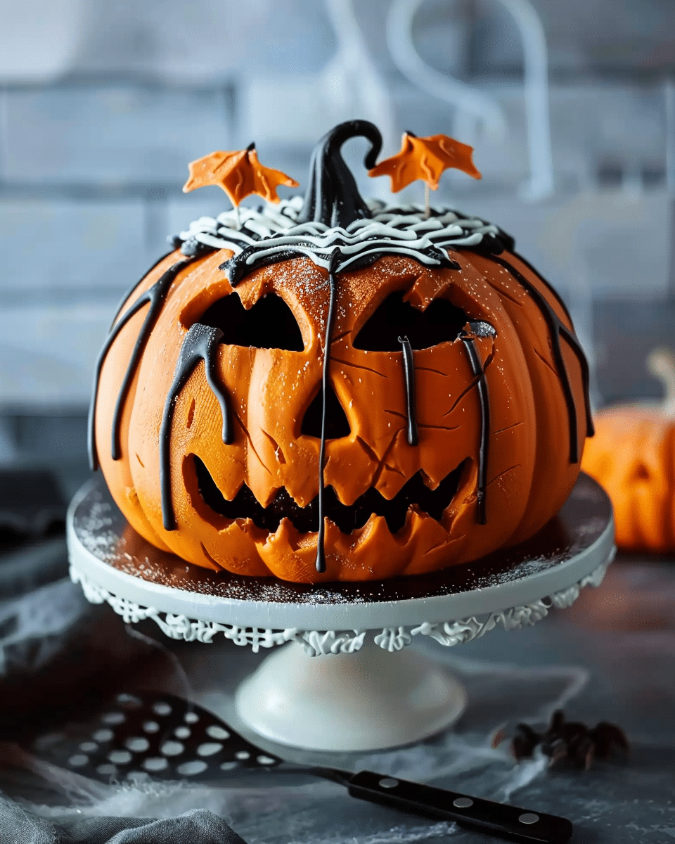 Spooktacular Halloween Pumpkin Cake: A Frighteningly Delicious Fall Baking Treat