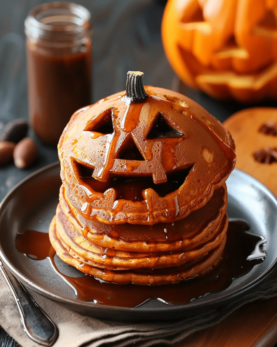 Spooktacular and Fun Jack O' Lantern Pancakes for the Ultimate Halloween Breakfast