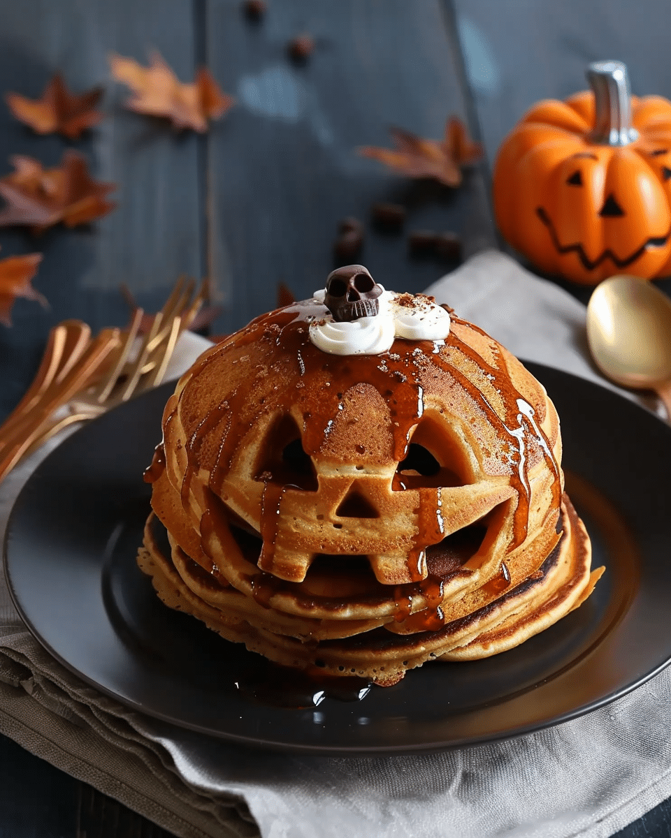 Spooktacular and Fun Jack O' Lantern Pancakes for the Ultimate Halloween Breakfast