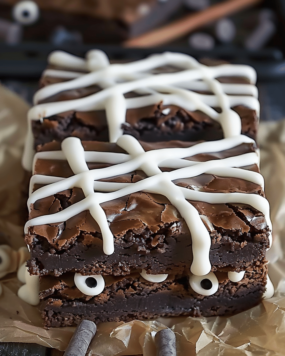 Spooky Mummy Brownies – The Perfect Halloween Party Treat