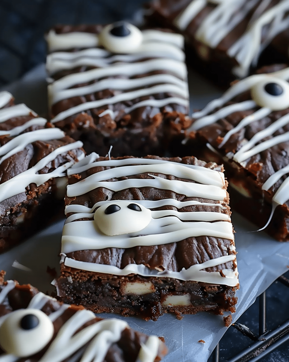 Spooky Mummy Brownies – The Perfect Halloween Party Treat