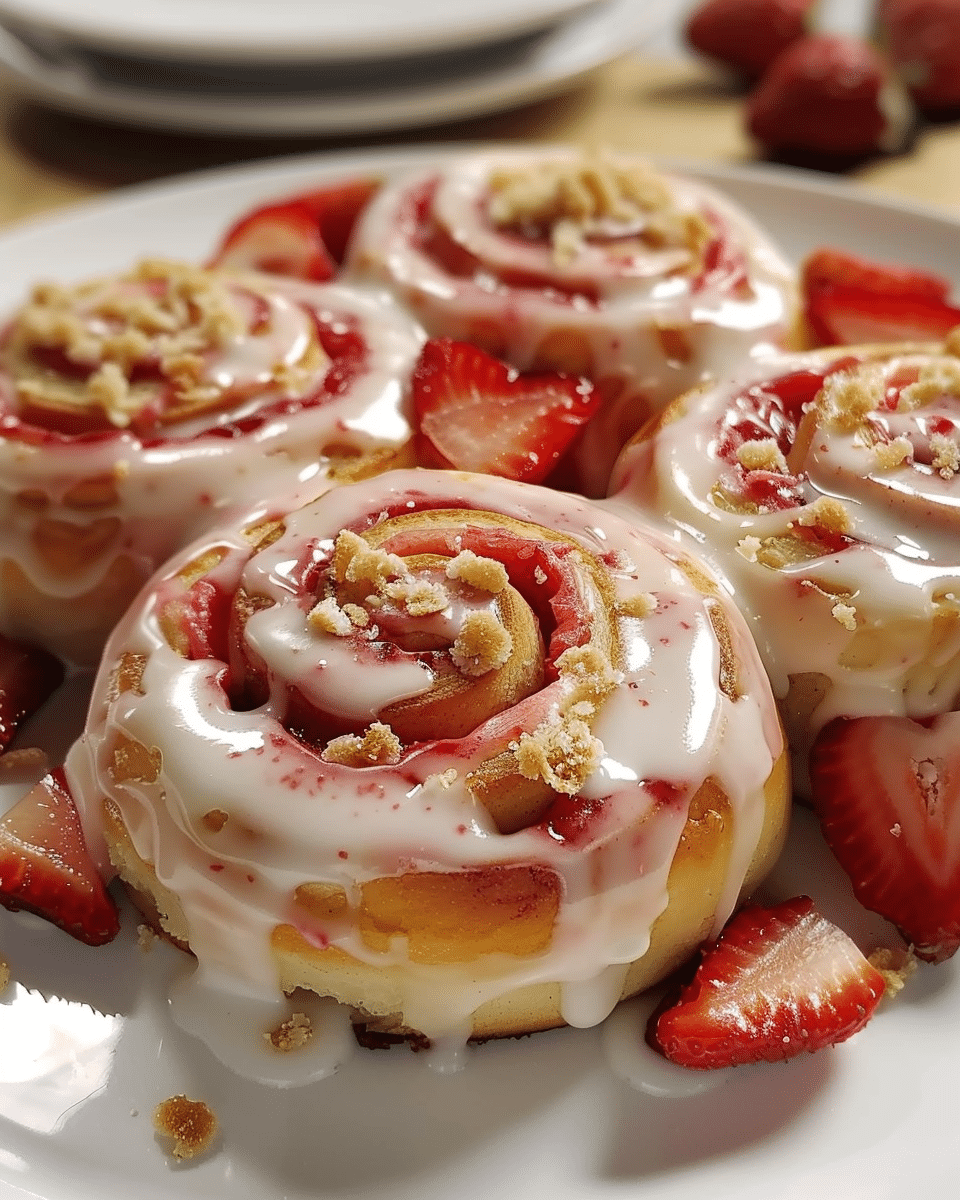 Strawberry Cheesecake Cinnabon Rolls Recipe