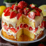 Strawberry Lemonade Buttermilk Cake