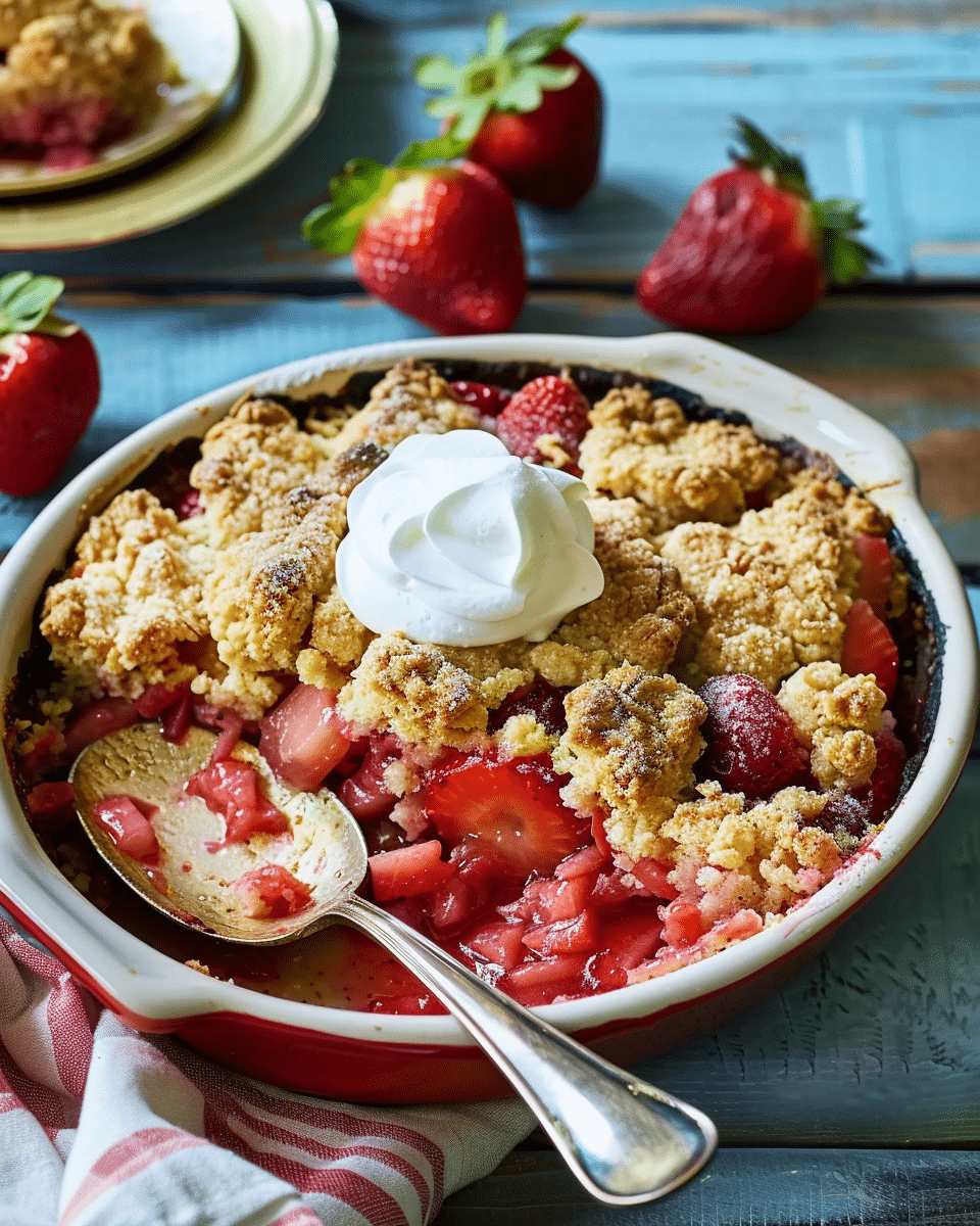 Strawberry Rhubarb Cobbler
